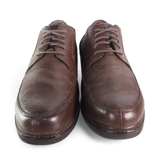 Apex Lexington Moc Toe Dress Oxfords Brown Leather LT910M Men's 12 XW - Picture 3 of 11